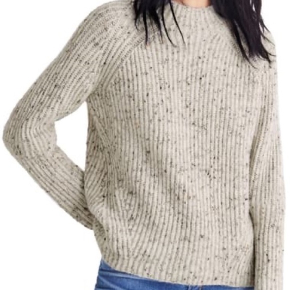 Madewell Donegal Northfield MockNeck Sweater, size Large - Picture 2 of 6